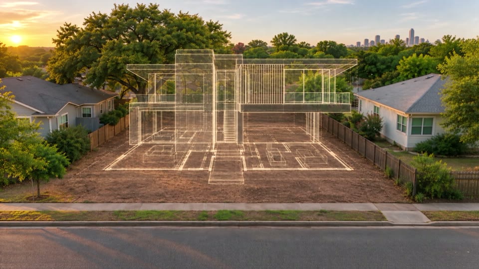 Illustrative architectural plans for the new home